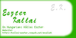 eszter kallai business card